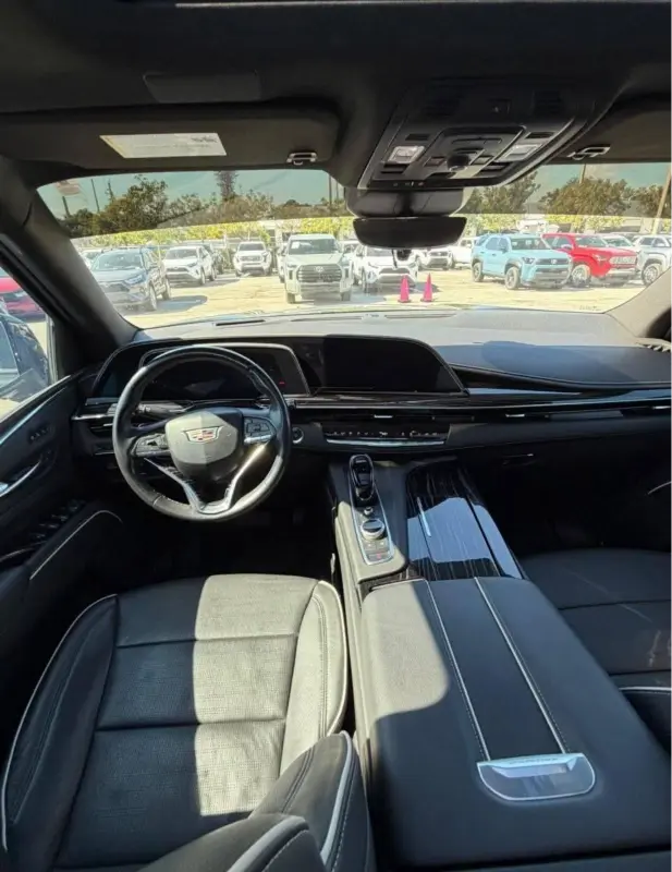 Black luxury car interior showcasing comfort and style for Luxury Car Service Miami